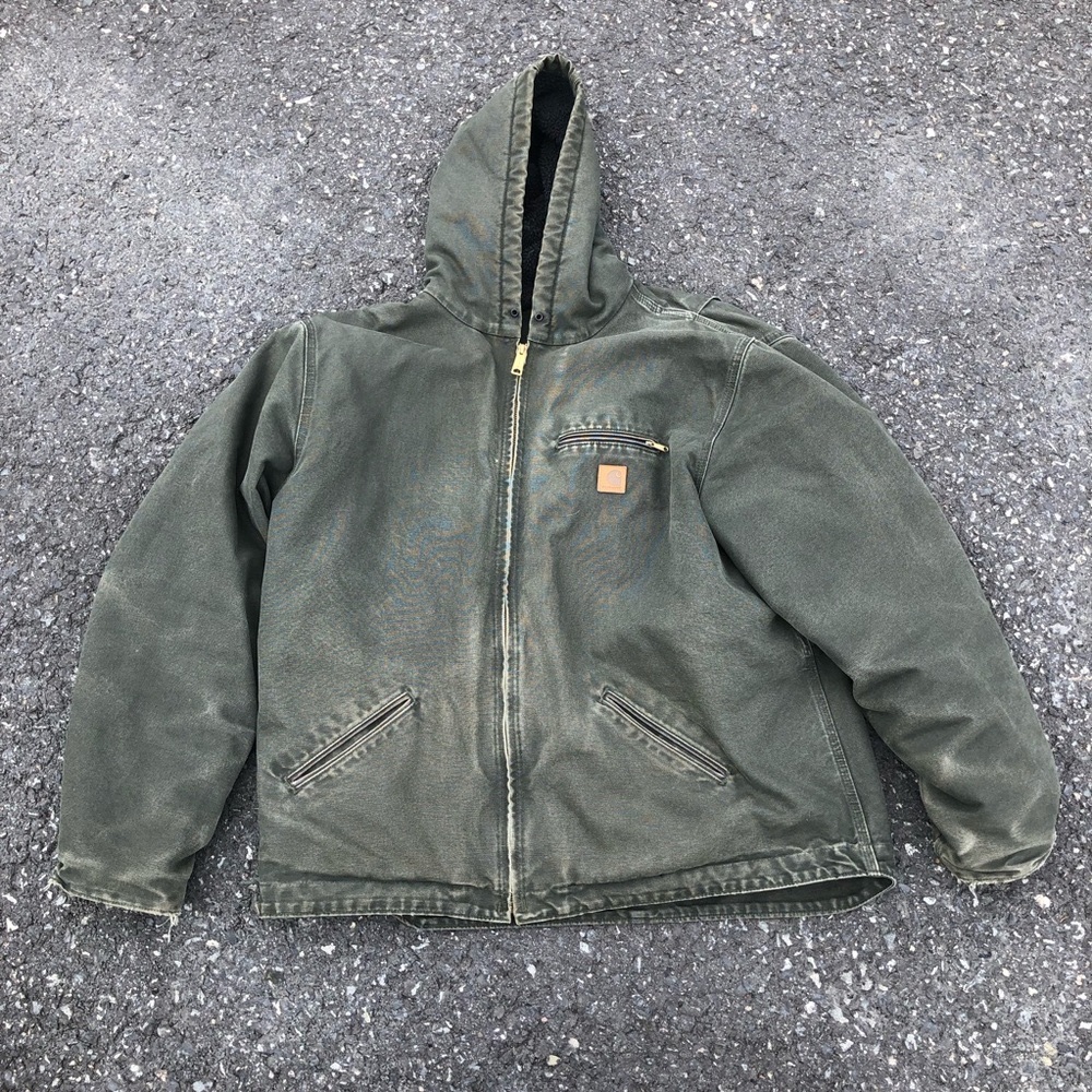 Carhartt Jacket Green Hooded Jacket